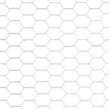 ezüst horganyzott acél csirkeháló drótkerítés 25 x 1,5 m