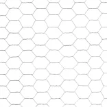 ezüst horganyzott acél csirkeháló drótkerítés 25 x 1,5 m