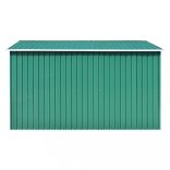 zöld fém kerti fészer 257 x 298 x 178 cm