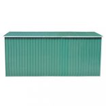 zöld fém kerti fészer 257 x 392 x 181 cm