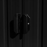 antracitszürke fém kerti fészer 257 x 392 x 181 cm