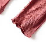 Izzó piros hosszú ujjú gyerekpóló félgarbós nyakkal 104