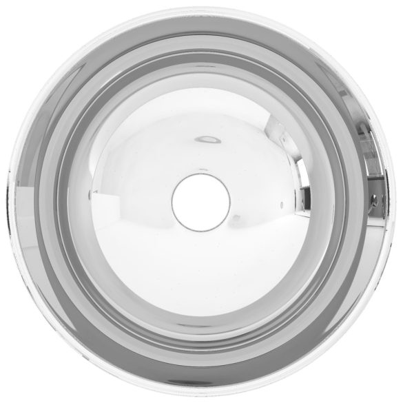 ezüstszínű kerámia mosdókagyló 28 x 10 cm