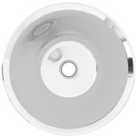 ezüstszínű kerámia mosdókagyló 42 x 14 cm