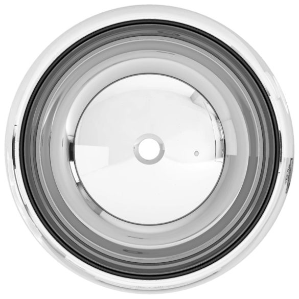 ezüstszínű kerámia mosdókagyló 40 x 15 cm