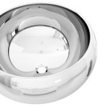 ezüstszínű kerámia mosdókagyló 40 x 15 cm