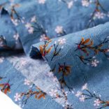 Benzinkék hosszú ujjú gyerekruha 92