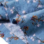 Benzinkék hosszú ujjú gyerekruha 116