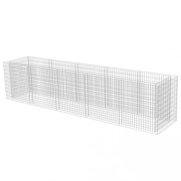horganyozott acél gabion magaságyás 450 x 90 x 100 cm