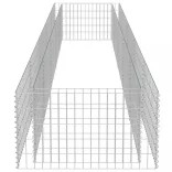 horganyzott acél gabion magaságyás 450 x 90 x 50 cm