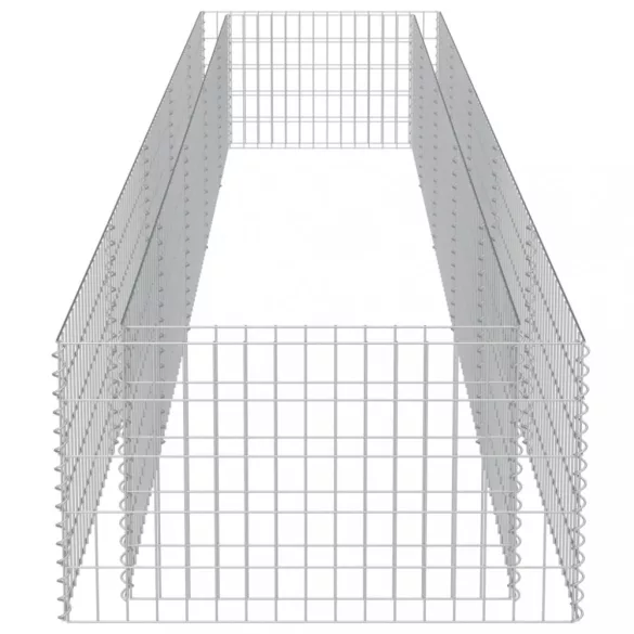 horganyzott acél gabion magaságyás 450 x 90 x 50 cm