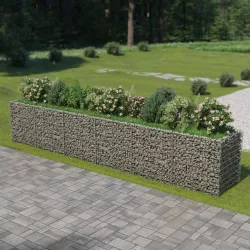 horganyzott acél gabion magaságyás 540 x 90 x 100 cm