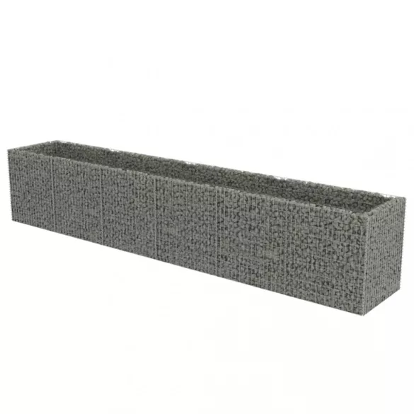 horganyzott acél gabion magaságyás 540 x 90 x 100 cm