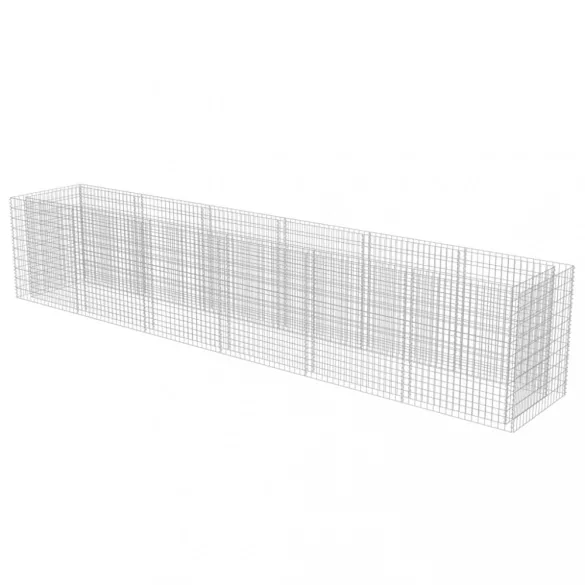 horganyzott acél gabion magaságyás 540 x 90 x 100 cm