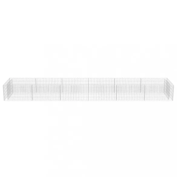 horganyzott acél gabion magaságyás 540 x 90 x 50 cm