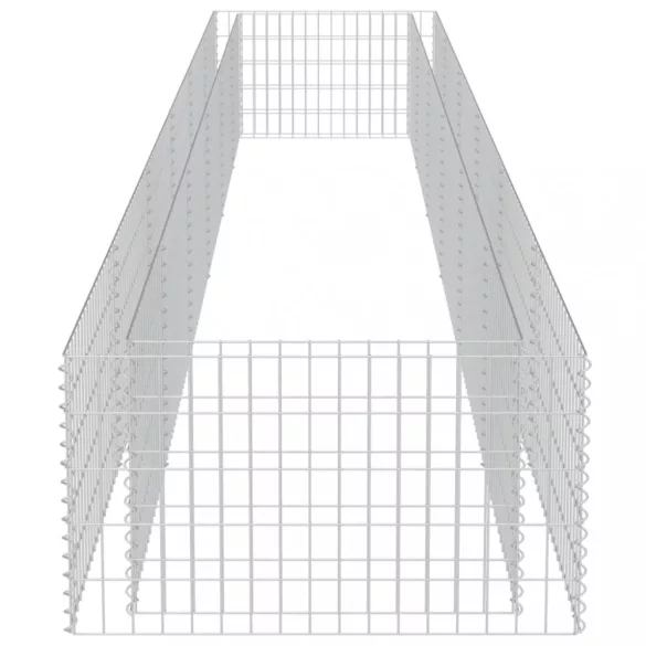 horganyzott acél gabion magaságyás 540 x 90 x 50 cm