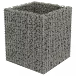 horganyzott acél gabion magaságyás 90 x 90 x 100 cm