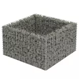 horganyzott acél gabion magaságyás 90 x 90 x 50 cm