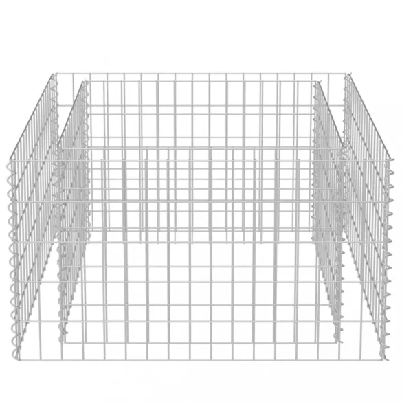 horganyzott acél gabion magaságyás 90 x 90 x 50 cm