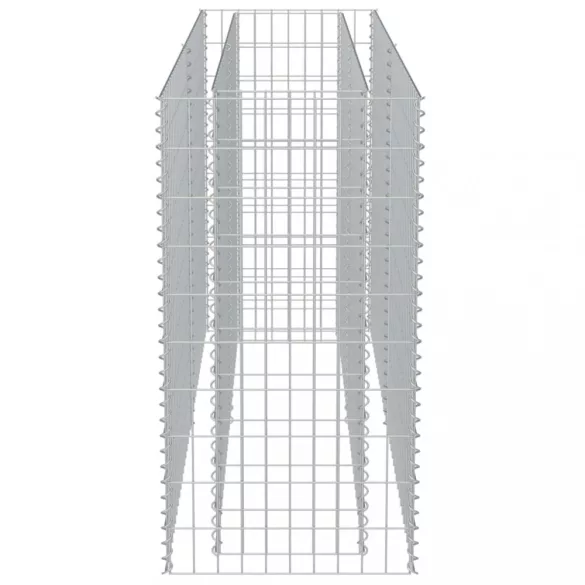 horganyzott acél gabion magaságyás 180 x 50 x 100 cm