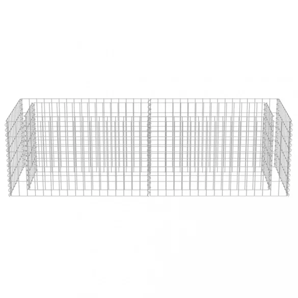horganyzott acél gabion magaságyás 180 x 50 x 50 cm