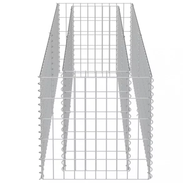 horganyzott acél gabion magaságyás 180 x 50 x 50 cm