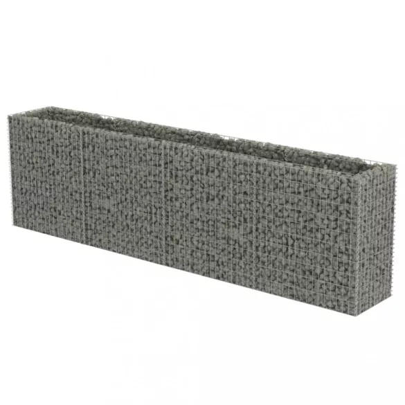 horganyzott acél gabion magaságyás 360 x 50 x 100 cm