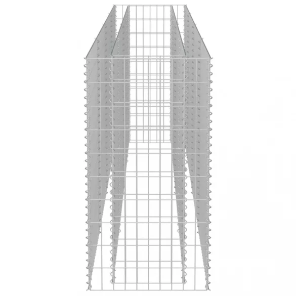 horganyzott acél gabion magaságyás 360 x 50 x 100 cm