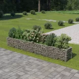 horganyzott acél gabion magaságyás 360 x 50 x 50 cm