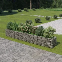 horganyzott acél gabion magaságyás 360 x 50 x 50 cm