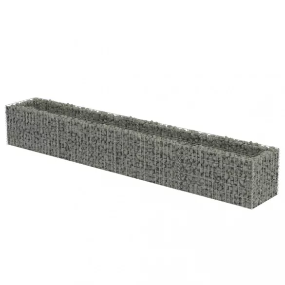 horganyzott acél gabion magaságyás 360 x 50 x 50 cm