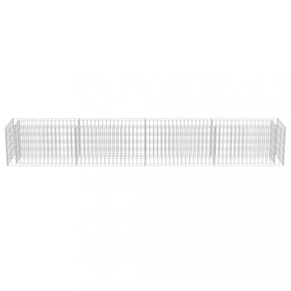 horganyzott acél gabion magaságyás 360 x 50 x 50 cm