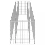horganyzott acél gabion magaságyás 360 x 50 x 50 cm