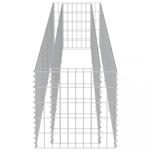 horganyzott acél gabion magaságyás 360 x 50 x 50 cm