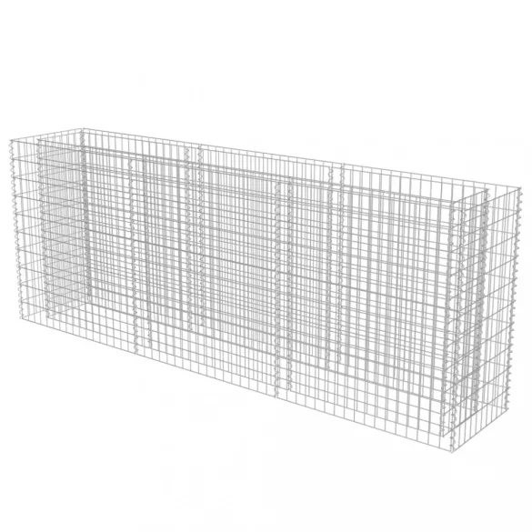 horganyzott acél gabion magaságyás 270 x 50 x 100 cm