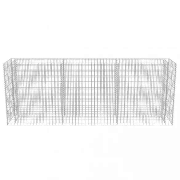 horganyzott acél gabion magaságyás 270 x 50 x 100 cm