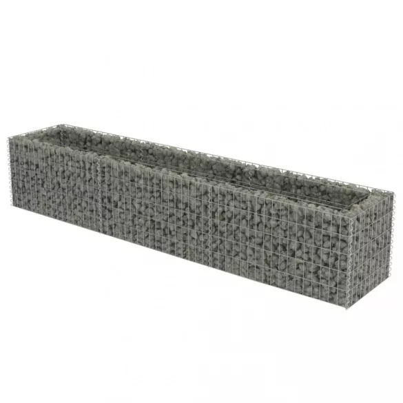 horganyzott acél gabion magaságyás 270 x 50 x 50 cm