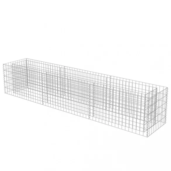 horganyzott acél gabion magaságyás 270 x 50 x 50 cm