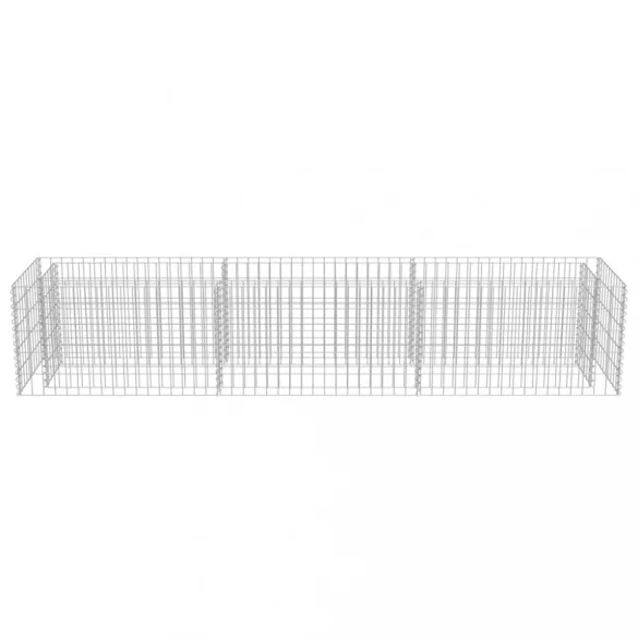 horganyzott acél gabion magaságyás 270 x 50 x 50 cm