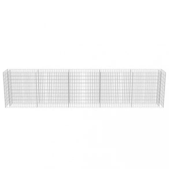 horganyzott acél gabion magaságyás 450 x 50 x 100 cm