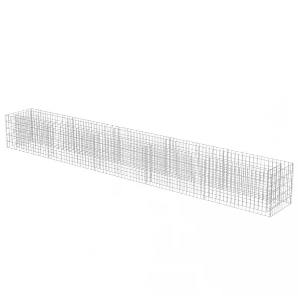 horganyzott acél gabion magaságyás 450 x 50 x 50 cm