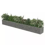 horganyzott acél gabion magaságyás 450 x 50 x 50 cm