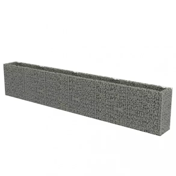 horganyzott acél gabion magaságyás 540 x 50 x 100 cm