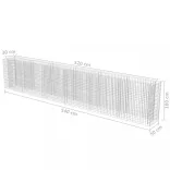 horganyzott acél gabion magaságyás 540 x 50 x 100 cm