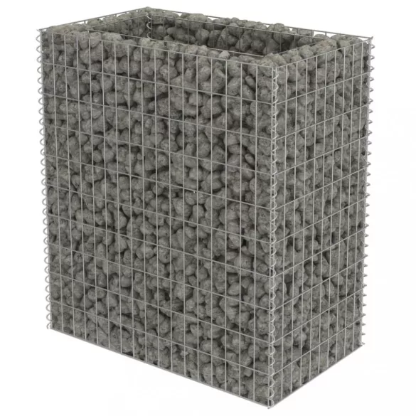 horganyzott acél gabion magaságyás 90 x 50 x 100 cm