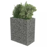 horganyzott acél gabion magaságyás 90 x 50 x 100 cm