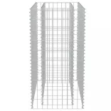 horganyzott acél gabion magaságyás 90 x 50 x 100 cm