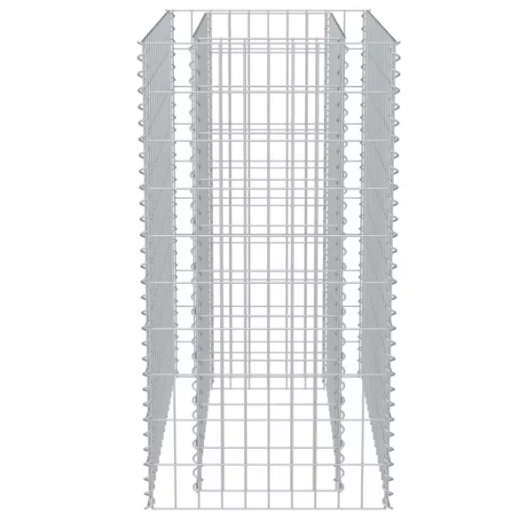 horganyzott acél gabion magaságyás 90 x 50 x 100 cm