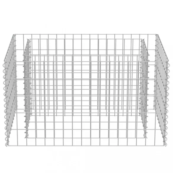 horganyzott acél gabion magaságyás 90 x 50 x 50 cm