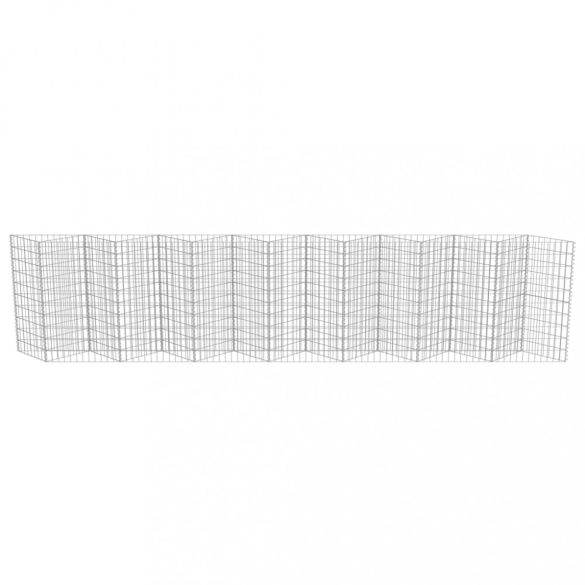 horganyzott acél gabion fal 450 x 30 x 100 cm